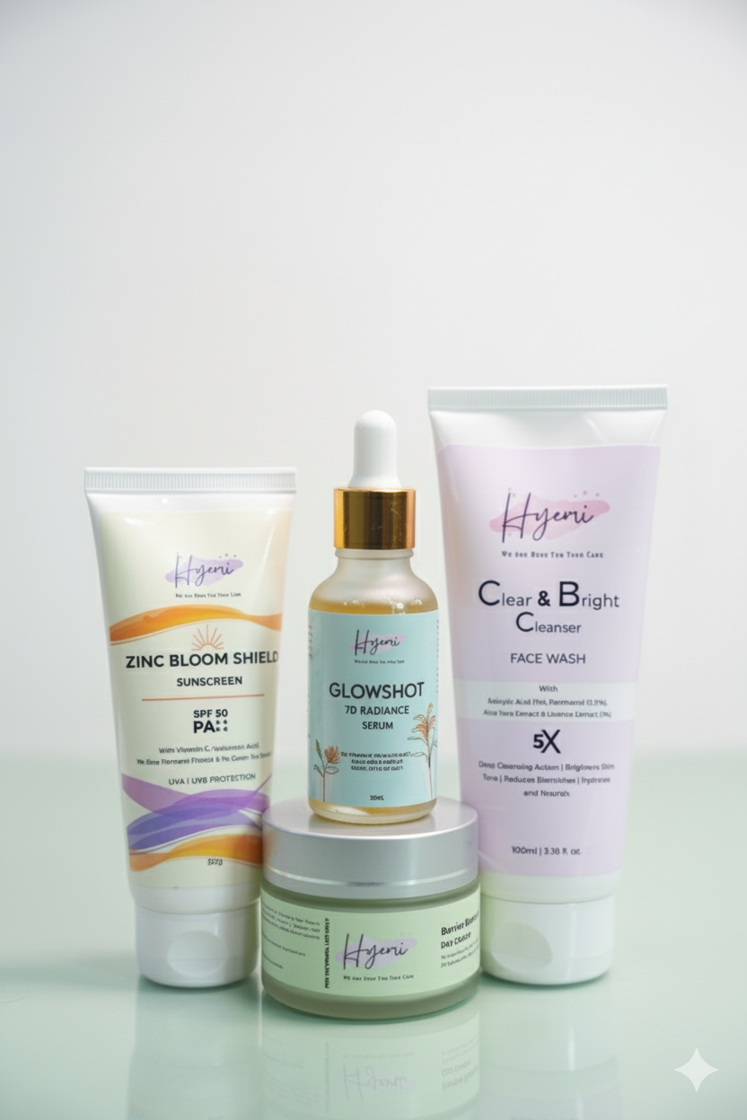 Diwali offer Hyemi Serum, Day Cream and Sunscreen Combo with Free Facewash