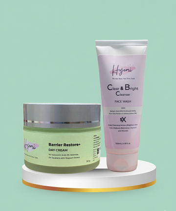Hyemi Barrier Restore  Day Cream & Hyemi Clear & Bright Facewash