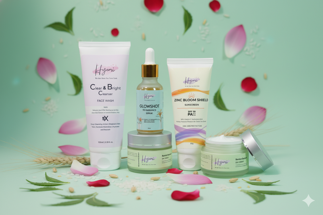 Diwali offer Hyemi Serum, Day Cream and Sunscreen Combo with Free Facewash