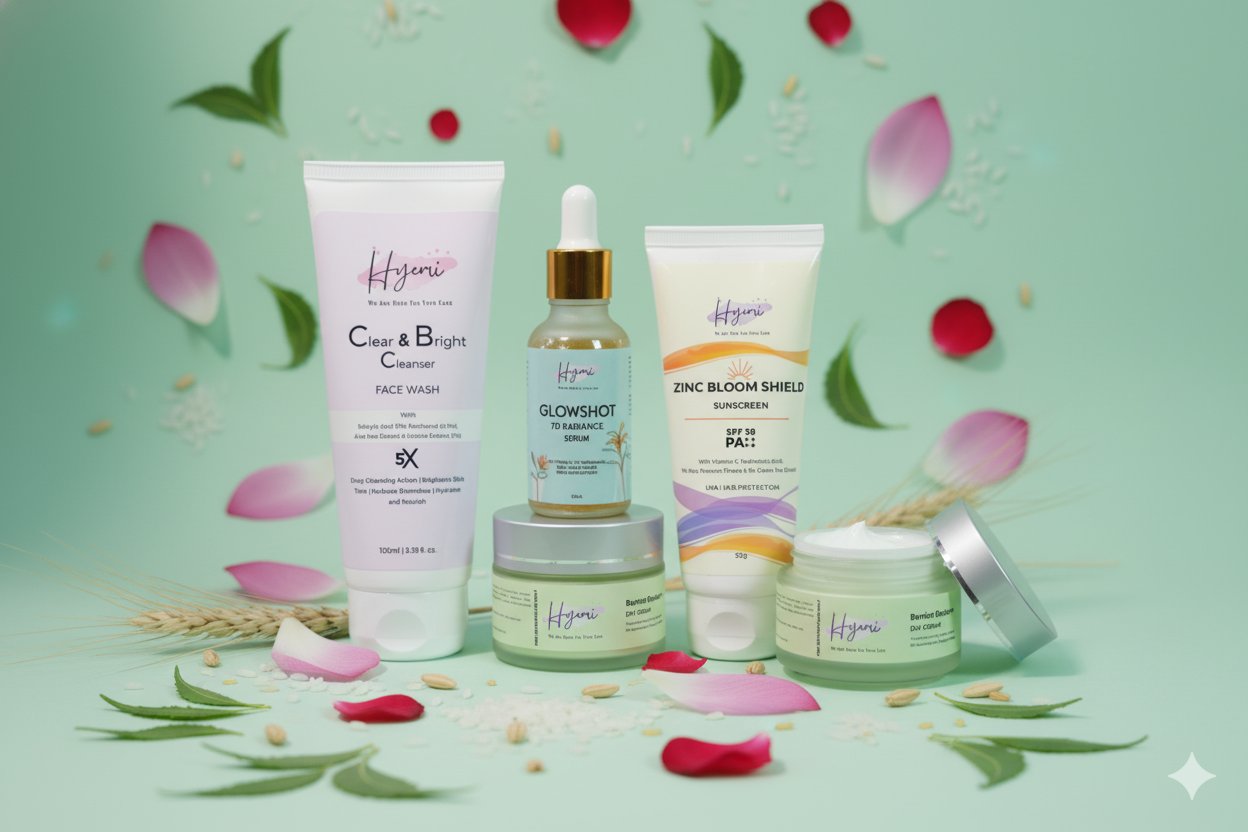 Diwali offer Hyemi Serum, Day Cream and Sunscreen Combo with Free Facewash