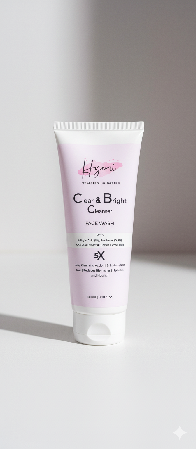 LTO Hyemi Clear & Bright Salicylic Acid Facewash powered by Panthenol and Licorice
