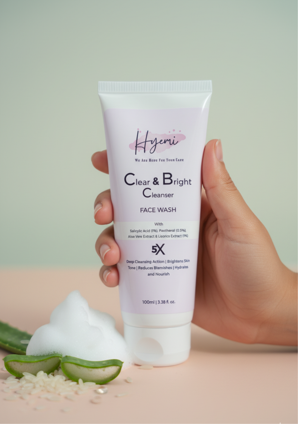 Hyemi Clear & Bright Salicylic Acid Facewash powered by Panthenol and Licorice