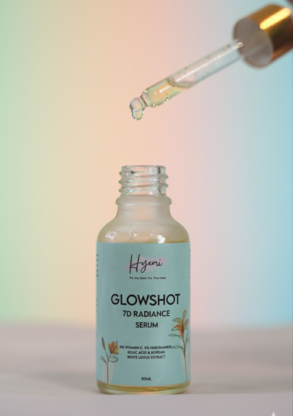 Hyemi Glowshot 7D Radiance Serum with Korean White Lotus, Niacinamide, Kojic Acid and Vitamin C