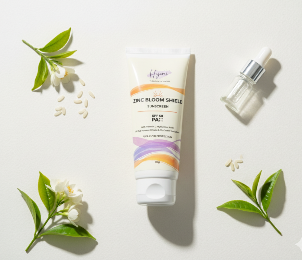 HYEMI CLEAR + PROTECT GLOW COMBO (Clear & Bright Cleanser + Zinc Bloom Shield SPF 50 PA++++ Sunscreen)