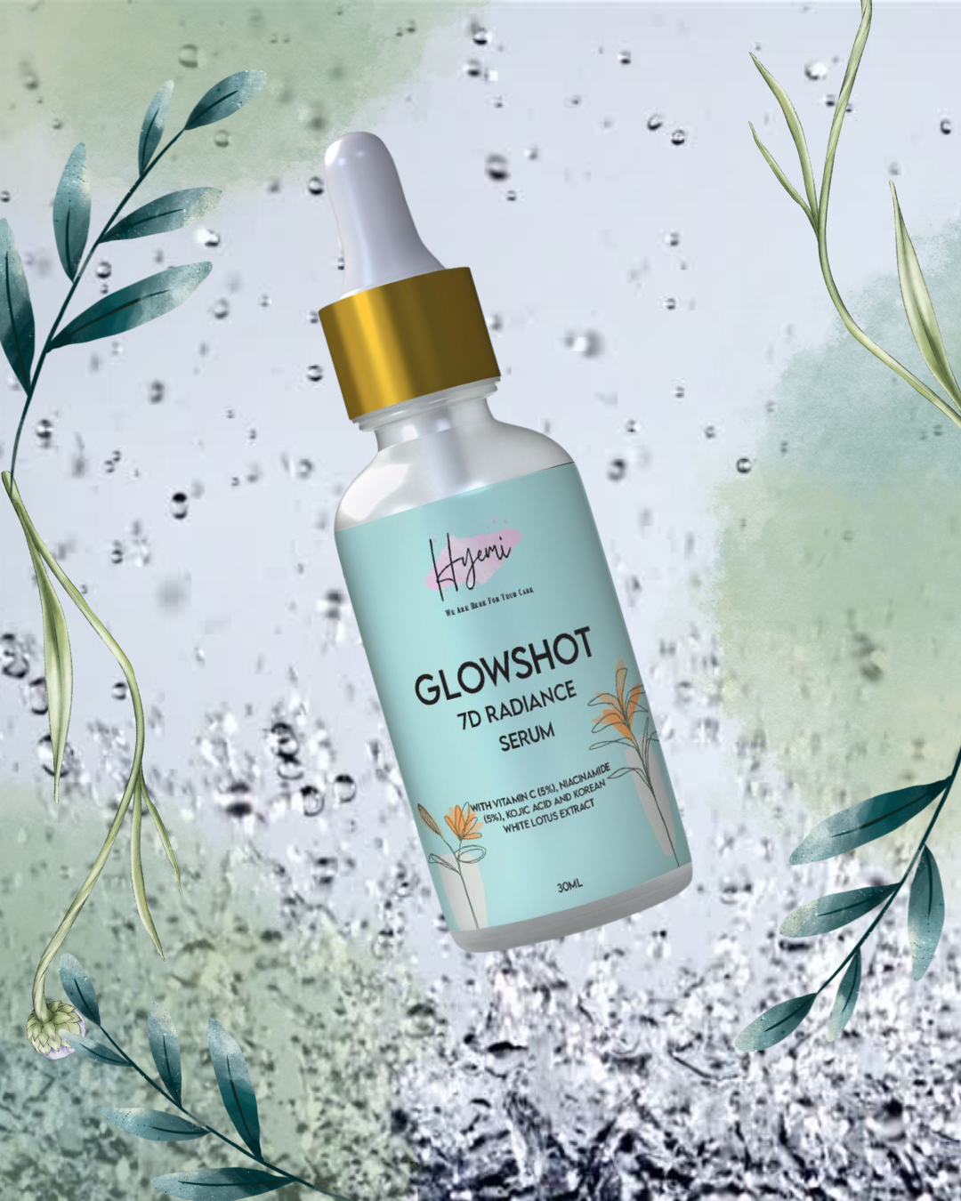 Hyemi Glowshot 7D Radiance Serum with Korean White Lotus, Niacinamide, Kojic Acid and Vitamin C