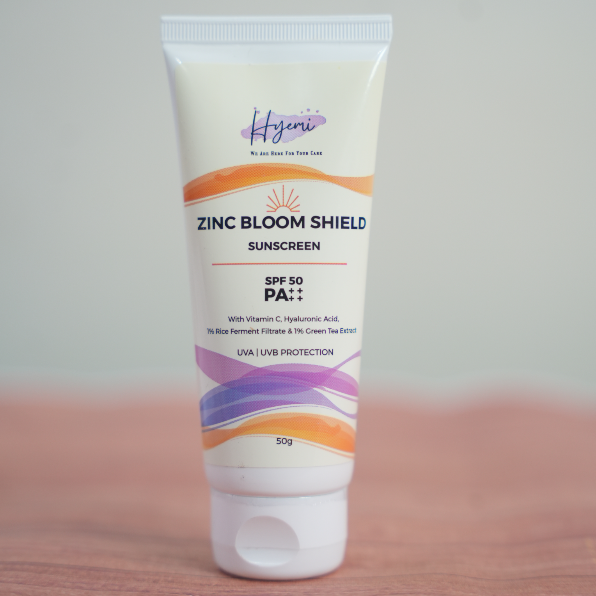 LTO Hyemi Zinc Bloom Shield Sunscreen PA++++ with Zinc Oxide, Vitamin C, Hyaluronic Acid, Fermented Rice and Green Tea Extract (Copy)